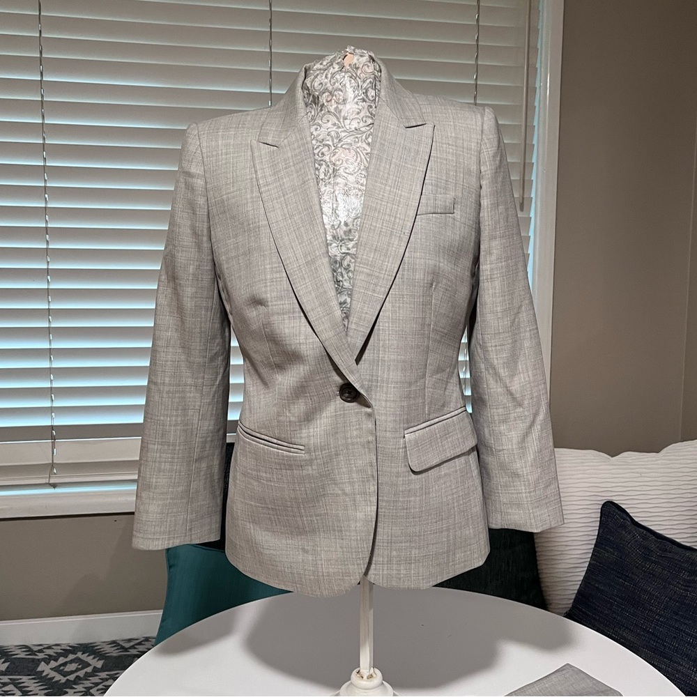 J. Crew Super 120’s gray blazer, size 4